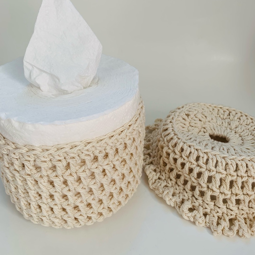 Pure Cotton Tissue Paper Cover — Neutral Home Accent - Picture 5 of 9